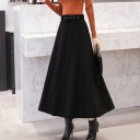 Dames lange rok met hoge taille A1583 5