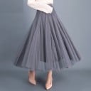Dames lange tule rok van meerdere lagen fijne tule Luchtige zwierige snit Brede tailleband Polyester en spandex Lichte en luchtige uitstraling 5