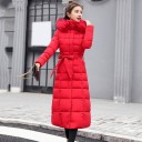 Dames lange winterjas P1759 4