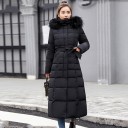 Dames lange winterjas P1759 3