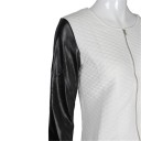 Dames lente/herfst imitatie leren jas J1042 7