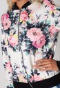 Dames lente/herfstjas met bloemen J1040 4