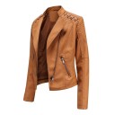 Dames leren jas P1766 1