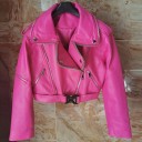 Dames leren jas P2326 3