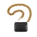 Dames leren mini handtas met ketting 1