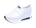 Dames leren platform schoenen 8