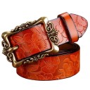 Dames leren riem L95 4