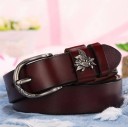 Dames leren riem met decoratie 9