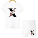 Dames letter T-shirt en short 25