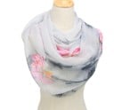 Dames lichte sjaal met bloemenmotief Vloeiende sjaal 160 x 50 cm Polyester Fijn schilderachtig patroon Accessoire voor jurken en T-shirts 5