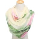 Dames lichte sjaal met bloemenmotief Vloeiende sjaal 160 x 50 cm Polyester Fijn schilderachtig patroon Accessoire voor jurken en T-shirts 7