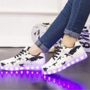 Dames lichtgevende schoenen met sterrenprint J1173 2