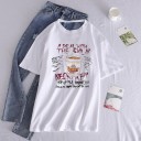 Dames los T-shirt met halslijn op de rug 6