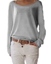 Dames los T-shirt met lange mouwen 7