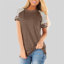 Dames luipaardprint T-shirt 4