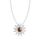 Dames madeliefjes ketting G578 1