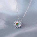 Dames madeliefjes ketting G578 2