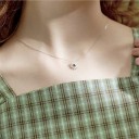 Dames madeliefjes ketting G578 3