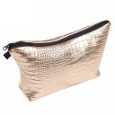 Dames make-up tas met rits van PU leer 22,5 x 5 x 12,5 cm Etui voor make-up en kleine cosmetica met lus Elegante afwerking 2