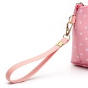 Dames make-up tas met uiltjesmotief Rits etui met polsband Polyester en katoen 21,5 x 12,5 x 7 cm Voor in de handtas 7