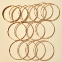 Dames massieve armband 14 st. 2