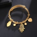 Dames massieve armband H512 3