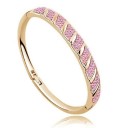 Dames massieve armband met stenen H547 1