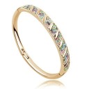 Dames massieve armband met stenen H547 3