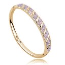 Dames massieve armband met stenen H547 4