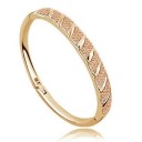 Dames massieve armband met stenen H547 1