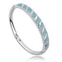 Dames massieve armband met stenen H547 2