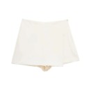 Dames mini asymmetrische rok met hoge taille Elegante korte rok voor in de stad Stijlvolle rok voor een feestje Moderne streetwear mode 4