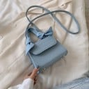 Dames mini crossbody tas met decoratieve knopen aan het handvat Klep en lange schouderriem Krokodillenpatroon PU leer 17 x 13 x 9 cm 4