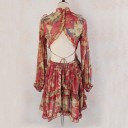 Dames mini-jurk met mouwen 8
