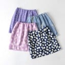 Dames mini rok met bloemenprint Rechthoekige aansluitende snit Twee splitten aan de voorkant Geraffineerde taille Lichte stof 8