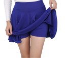 Dames mini rok met shorts Uitlopende A-lijn Snelle gladde taille Rekbare en comfortabele stof van polyester met spandex 10