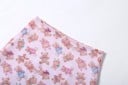 Dames mini rok met teddyberenprint Roze rok met rechte snit boven de knie met een golvende zoom Polyester en spandex Rekbare stof 4