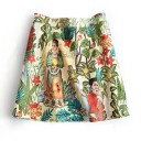 Dames minirok met hoge taille G61 7