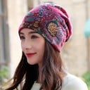Dames muts met bloemenpatroon Geraffineerde knoop aan de achterkant in turbanstijl Van katoen Voor de lente en herfst Voor in de stad 10