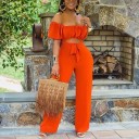 Dames off-shoulder jumpsuit B826 2