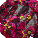 Dames ondergoedset van kant met bloemenborduursel bh en slipjes polyester elastaan roze voor dagelijks gebruik 5
