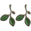 Dames oorbellen bladeren C1071 1