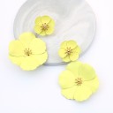 Dames oorbellen bloemen J189 7