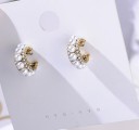 Dames oorbellen halve cirkels A2597 6