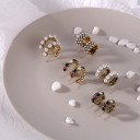 Dames oorbellen halve cirkels A2597 1
