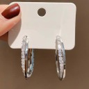 Dames oorbellen halve cirkels R118 3