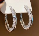 Dames oorbellen halve cirkels R118 5