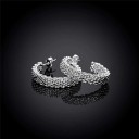 Dames oorbellen halve cirkels R121 3