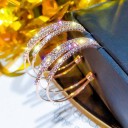 Dames oorbellen halve cirkels R81 1