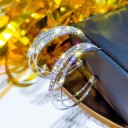 Dames oorbellen halve cirkels R81 2